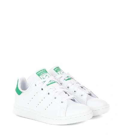 Shop Adidas Originals Stan Smith Leather Sneakers In White