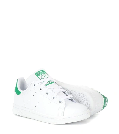 Shop Adidas Originals Stan Smith Leather Sneakers In White