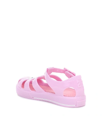 Shop Dolce & Gabbana Caged Sandals In Pink
