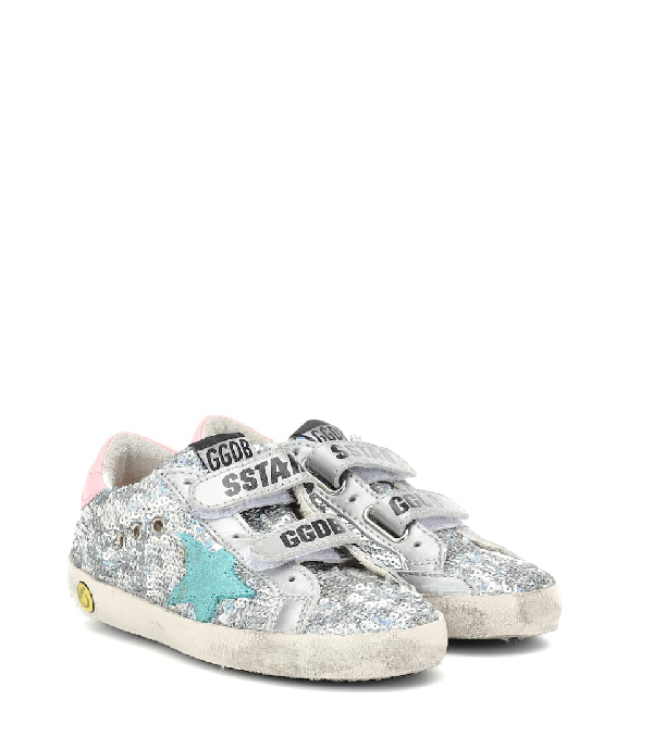 golden goose velcro sneakers