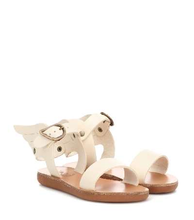 Shop Ancient Greek Sandals Little Ikaria Soft Leather Sandals In White