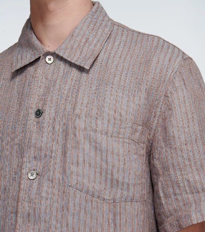 Shop Our Legacy Box Short-sleeved Striped Shirt In Multicoloured