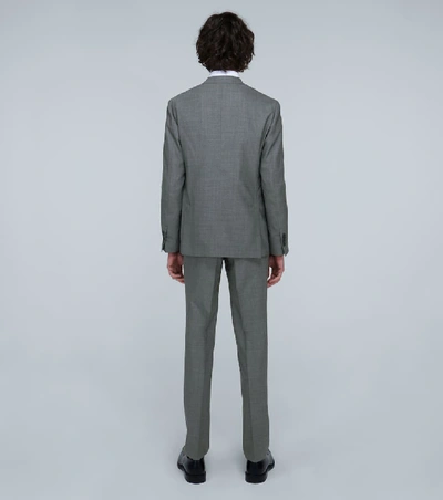 Shop Lardini Travel Suit With Drawstring Pants In Grey