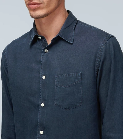 Shop Officine Generale Benoit Regular-fit Shirt In Blue