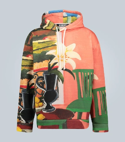 Shop Jacquemus Le Sweat Tableau Hooded Sweatshirt In Multicoloured