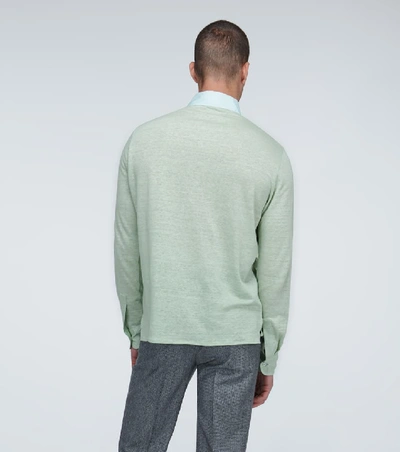 Shop Caruso Relaxed-fit Lyocell Shirt In Green