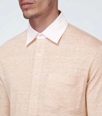 Shop Caruso Relaxed-fit Lyocell Shirt In Pink