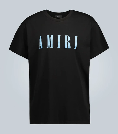 Shop Amiri Short-sleeved Cotton T-shirt In Black