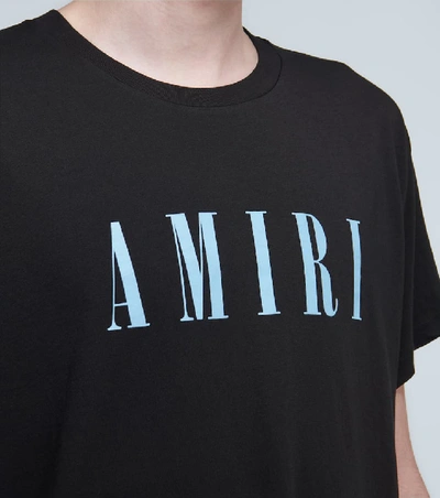 Shop Amiri Short-sleeved Cotton T-shirt In Black