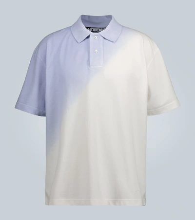 Shop Jacquemus Le Polo Soleil Gradient Polo Shirt In Purple