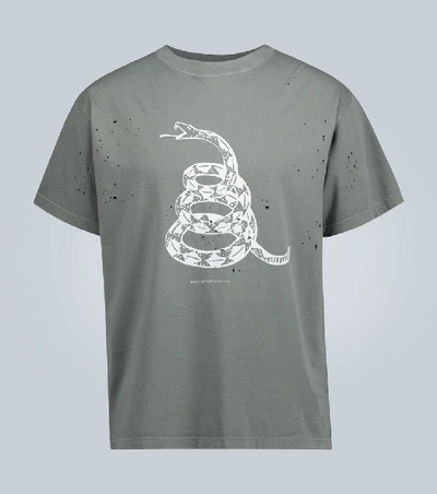 Shop Satisfy Moth-eaten Short-sleeved T-shirt In Grey