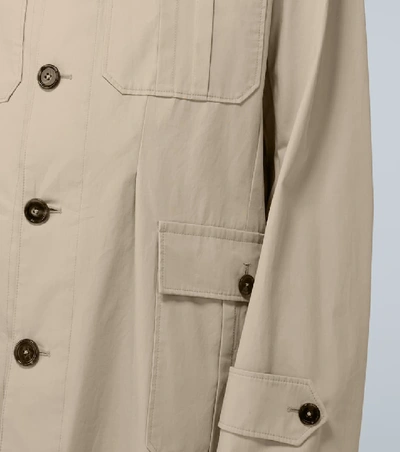 Shop Dolce & Gabbana Cotton Safari Jacket In Beige