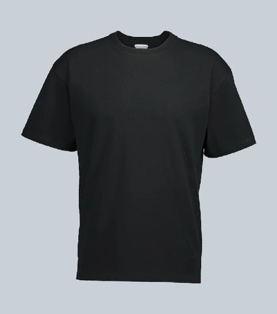 Shop Bottega Veneta Cotton Crewneck T-shirt In Black