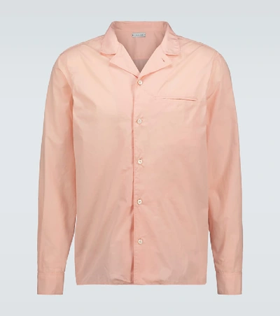Shop Caruso Cotton Long-sleeved Shirt In Pink