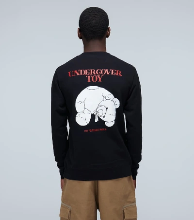 Shop Undercover Teddy Bear Printed Sweatshirt In Black