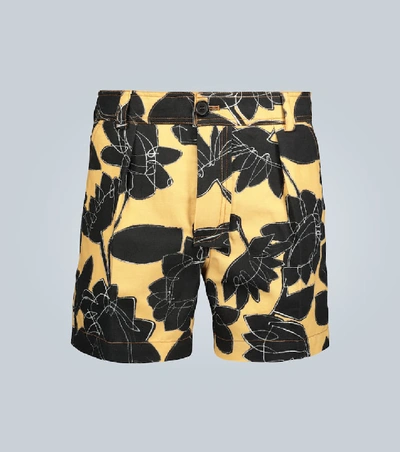 Shop Jacquemus Le Short Tennis Floral Shorts In Multicoloured