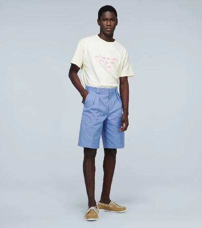 Shop Jacquemus Le Short De Costume Shorts In Blue