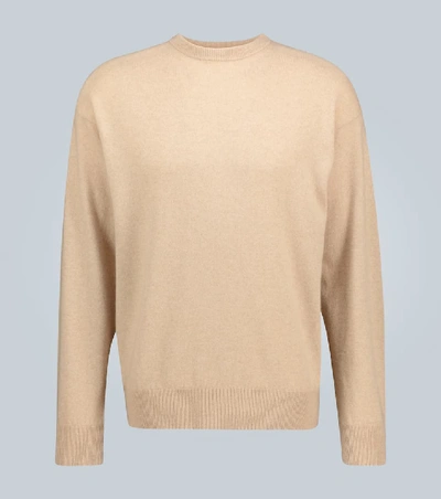 Shop Auralee Baby Cashmere Pullover Knit In Beige