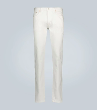 Shop Polo Ralph Lauren Sullivan Slim-fit Jeans In White
