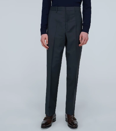 Shop Jil Sander Wool And Mohair Suit In Blue