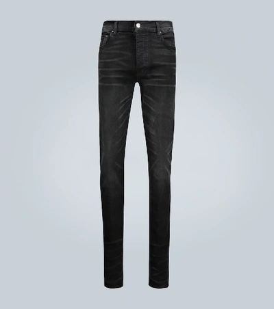 Shop Amiri Stack Jeans In Black