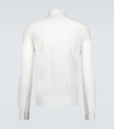 Shop Caruso Relaxed-fit Linen Shirt In White