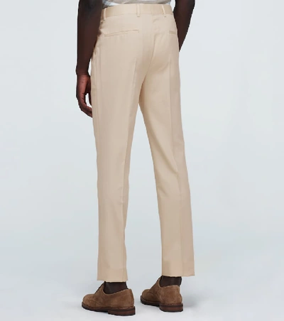 Shop Brunello Cucinelli Leisure Wool-blend Suit In Beige