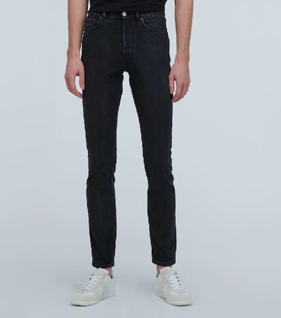 Shop Balenciaga Straight-leg Jeans In Black