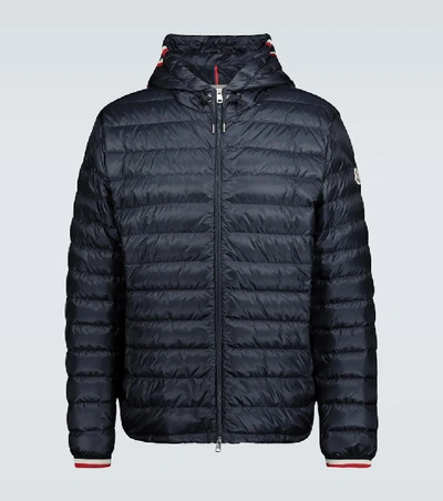 Shop Moncler Giroux Hooded Jacket In Blue