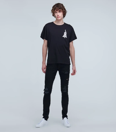 Shop Amiri Dagger Logo T-shirt In Black