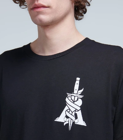 Shop Amiri Dagger Logo T-shirt In Black