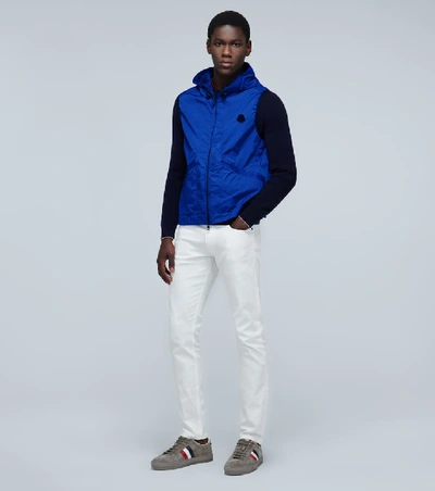 Shop Moncler Touques Technical Vest In Blue