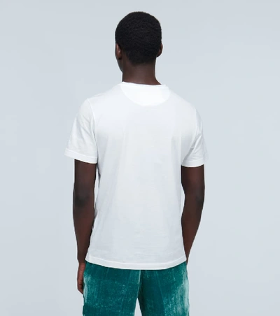 Shop Fendi Crewneck T-shirt With Logo In White