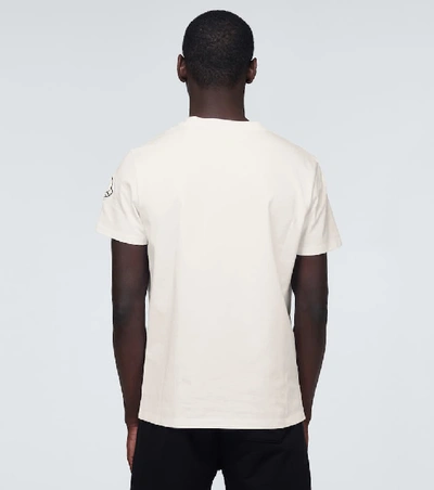 Shop Moncler Genius 2 Moncler 1952 & Awake Ny Logo Cotton T-shirt In White