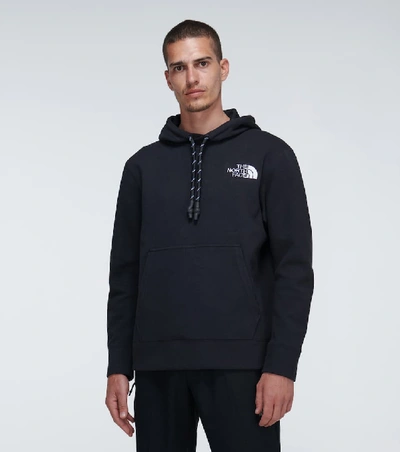 Shop The North Face Spacer Knit Hooded Sweatshirt In Black