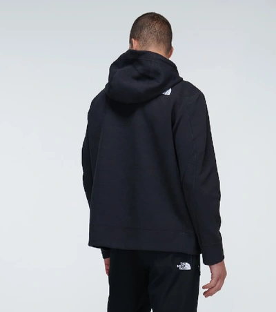 Shop The North Face Spacer Knit Hooded Sweatshirt In Black