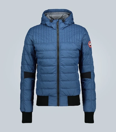 Shop Canada Goose Cabri Hoody Down-filled Jacket In Blue