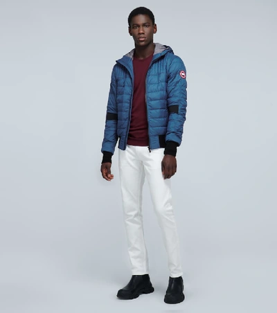 Shop Canada Goose Cabri Hoody Down-filled Jacket In Blue