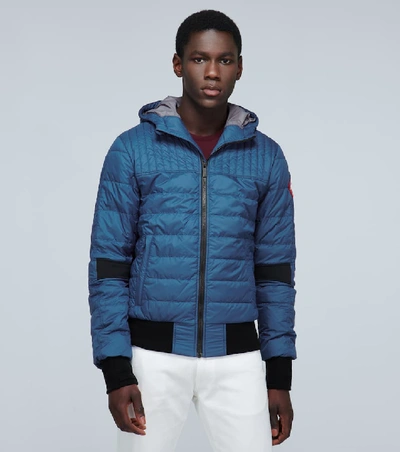 Shop Canada Goose Cabri Hoody Down-filled Jacket In Blue