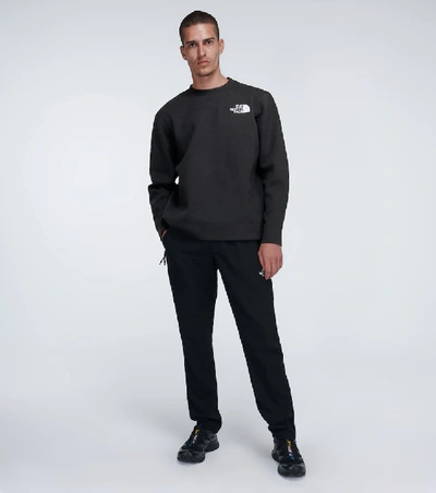 Shop The North Face Technical Spacer Knit Sweatshirt In Black