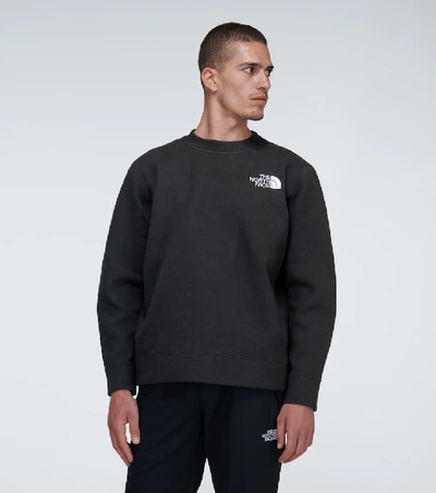 Shop The North Face Technical Spacer Knit Sweatshirt In Black