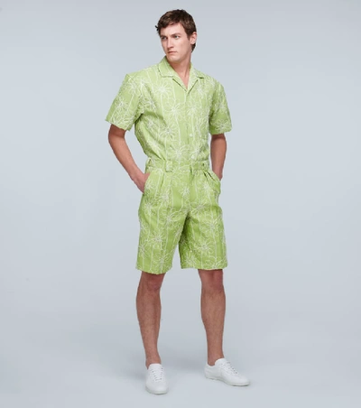 Shop Jacquemus Le Short De Costume Shorts In Green