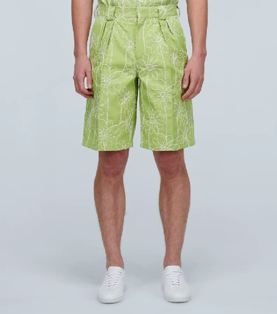 Shop Jacquemus Le Short De Costume Shorts In Green