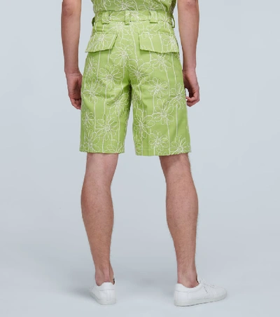 Shop Jacquemus Le Short De Costume Shorts In Green