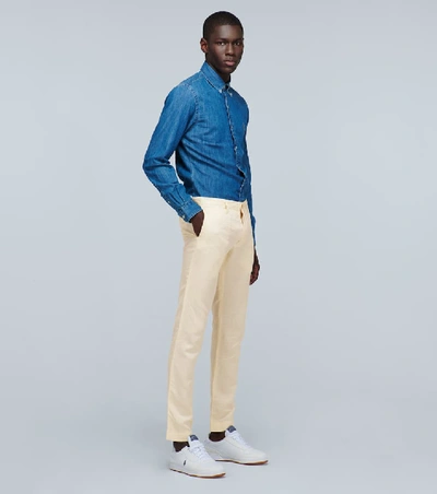 Shop Polo Ralph Lauren Newport Slim-fit Pants In Neutrals