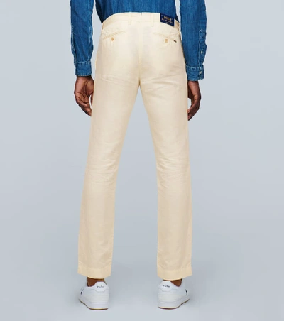 Shop Polo Ralph Lauren Newport Slim-fit Pants In Neutrals