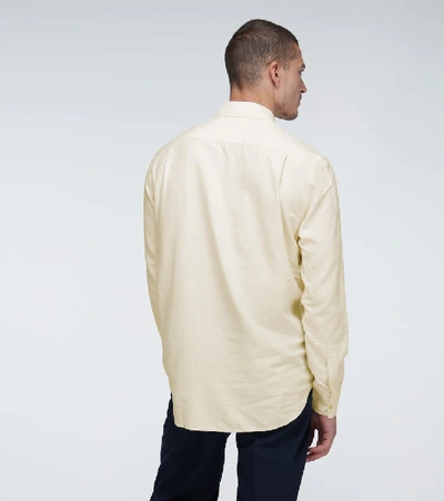 Shop Our Legacy Classic Long-sleeved Silk Shirt In White