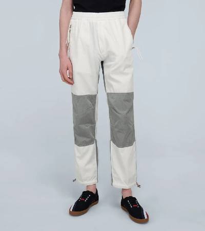 Shop Moncler Genius 2 Moncler 1952 Paneled Sweatpants In White