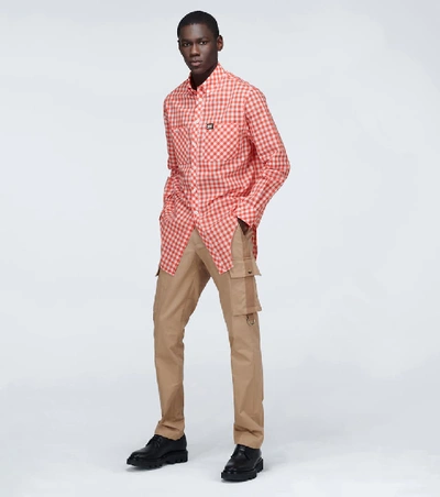 Shop Burberry Check-patterned Casual Shirt In Red