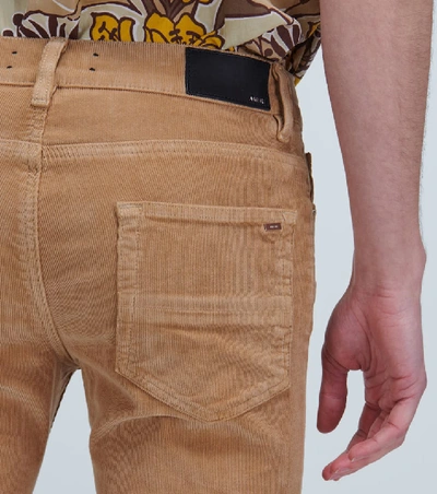 Shop Amiri Skinny-fit Corduroy Pants In Beige